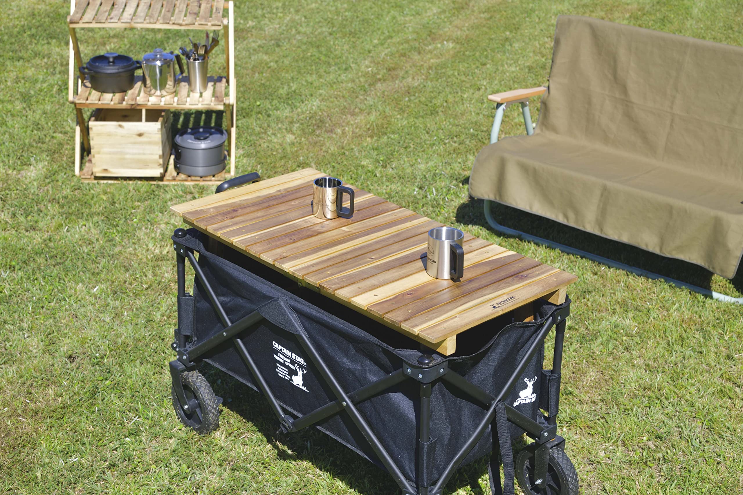 Amazon.com: Captain Stag CS Classics UP-1059 Outdoor Table, FD Low